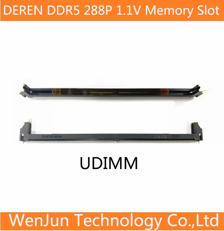 DEREN DDR5 настольный слот для памяти UDIMM 288P 1,1 В SMT слот для памяти 2 шт./лот
DEREN DDR5 настольный слот для памяти UDIMM 288P 1,1 В SMT слот для памяти 2 шт./лот
