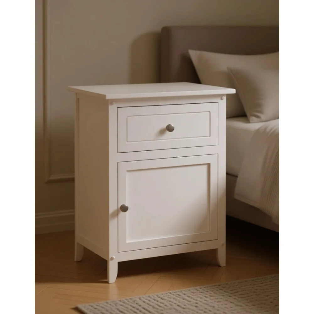 Classic Small Bedside Table with Storage for Bedroom Living Room Entryway
Classic Small Bedside Table with Storage for Bedroom Living Room Entryway