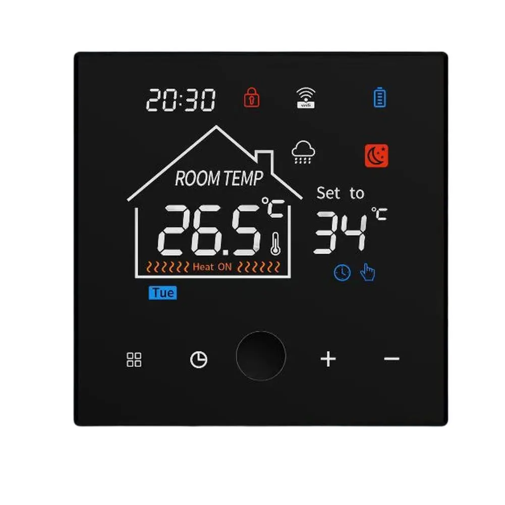 Home Automation 8.6*8.6cm Programmable Thermostat Advanced Safety Thermostat Features Energy Efficiency Home Comfort
Home Automation 8.6*8.6cm Programmable Thermostat Advanced Safety Thermostat Features Energy Efficiency Home Comfort