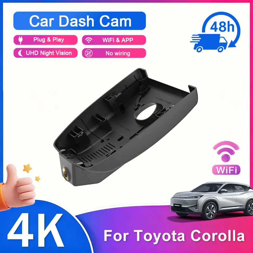 Dash Camera for Toyota Corolla (Gen12) 2019-2022 / Crown 2023-2026, 4K 2160P UHD Car DVR Control by APPConnect
Dash Camera for Toyota Corolla (Gen12) 2019-2022 / Crown 2023-2026, 4K 2160P UHD Car DVR Control by APPConnect