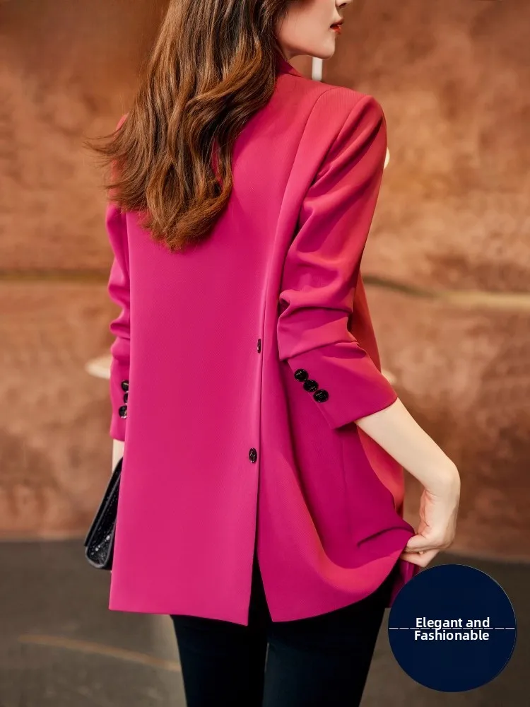 Pink Suit Jacket Women's Spring Autumn Professional High-End Street Style 2026 New Popular Career Suit Ensemble
Pink Suit Jacket Women's Spring Autumn Professional High-End Street Style 2026 New Popular Career Suit Ensemble