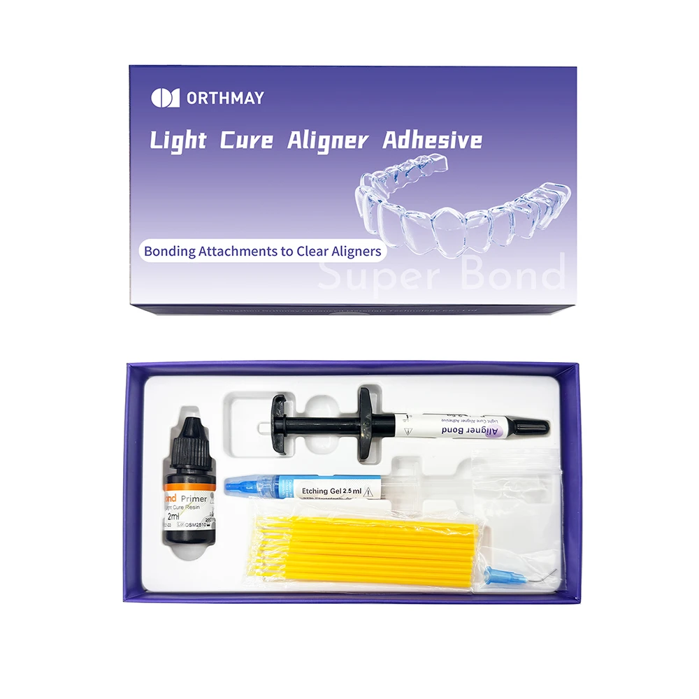 Dental Orthodontic Adhesive Kit 2.5g Strong Glue For Ceramic Metal Plastic Attachments To Clear Aligners Dental Fixing Materia
Dental Orthodontic Adhesive Kit 2.5g Strong Glue For Ceramic Metal Plastic Attachments To Clear Aligners Dental Fixing Materia