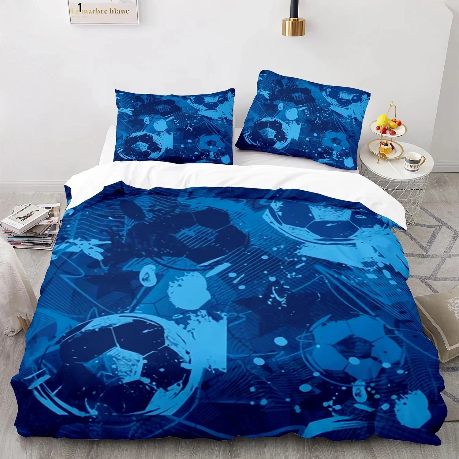 3D Print Soccer Sports Game Comfortable Duvet Quilt Cover Pillowcase Bedding Set Children Bedroom Decoration Home Textile
3D Print Soccer Sports Game Comfortable Duvet Quilt Cover Pillowcase Bedding Set Children Bedroom Decoration Home Textile