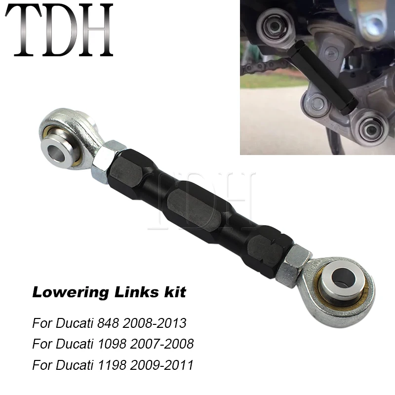 Motorcycles Black Adjustable Rear 1-4" Lowering Links Kit for Ducati 848 08-13 1098 07-08 1198 09-11 Suspension Drop Link Kit
Motorcycles Black Adjustable Rear 1-4" Lowering Links Kit for Ducati 848 08-13 1098 07-08 1198 09-11 Suspension Drop Link Kit