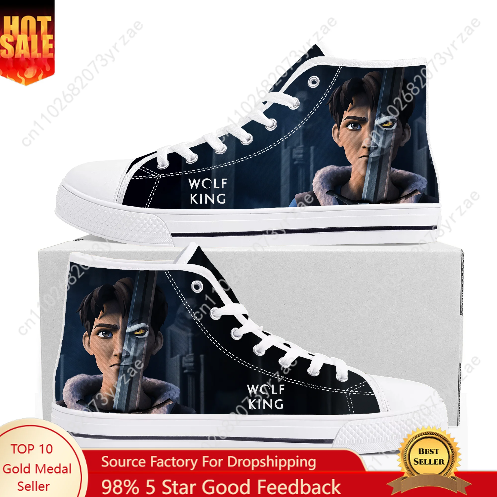 Wolf King High Top High Quality Sneaker Mens Womens Teenager Canvas Sneakers Casual Personalized Patterns Shoe Customize Shoes
Wolf King High Top High Quality Sneaker Mens Womens Teenager Canvas Sneakers Casual Personalized Patterns Shoe Customize Shoes