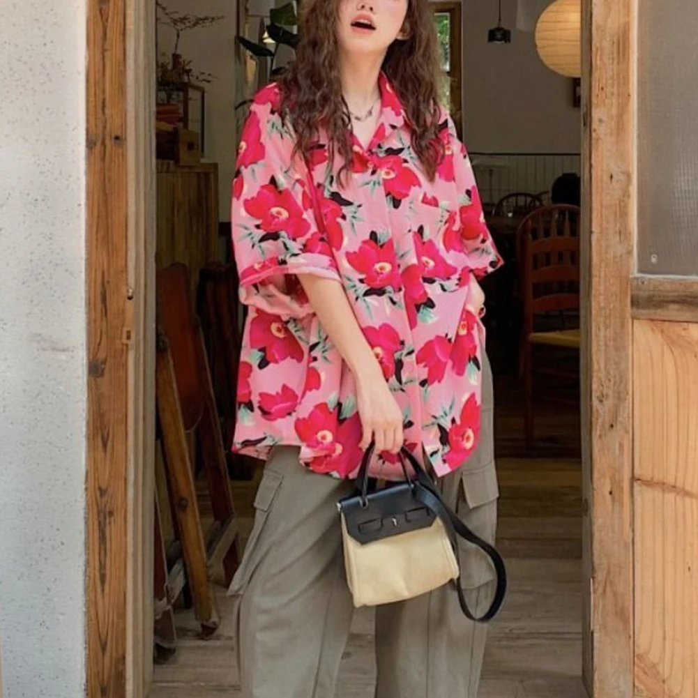 Vintage Short Sleeve T-Shirt Floral Print Chiffon Women Clothing Beautiful Blouse Loose Urbane Casual Aesthetic Summer Top
Vintage Short Sleeve T-Shirt Floral Print Chiffon Women Clothing Beautiful Blouse Loose Urbane Casual Aesthetic Summer Top