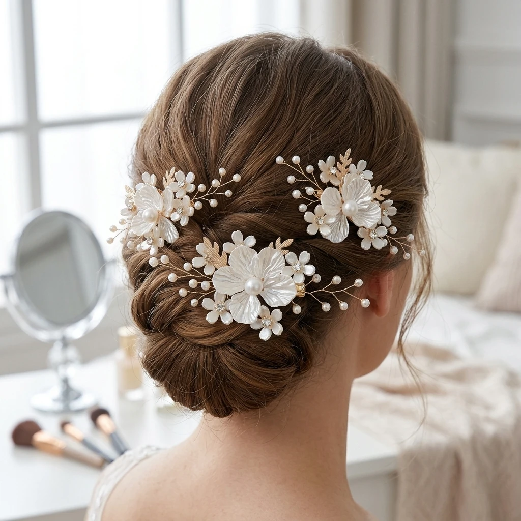3pcs Pearl Hair Clips Set Shell-pattern Flower Alloy Hairpin For Women Fashion Bridal Bangs Side Clips Wedding Hair Accessories
3pcs Pearl Hair Clips Set Shell-pattern Flower Alloy Hairpin For Women Fashion Bridal Bangs Side Clips Wedding Hair Accessories