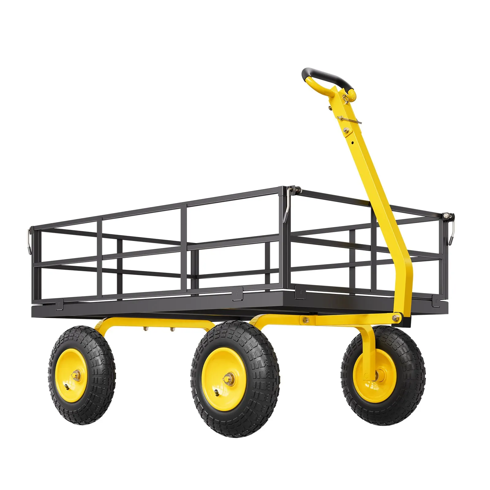 Steel Garden Cart, Heavy Duty Pullable Garden Wagon Yard Cart, 2 In 1 Outdoor Metal Utility Wagon Yard Trailer With 13 All
Steel Garden Cart, Heavy Duty Pullable Garden Wagon Yard Cart, 2 In 1 Outdoor Metal Utility Wagon Yard Trailer With 13 All