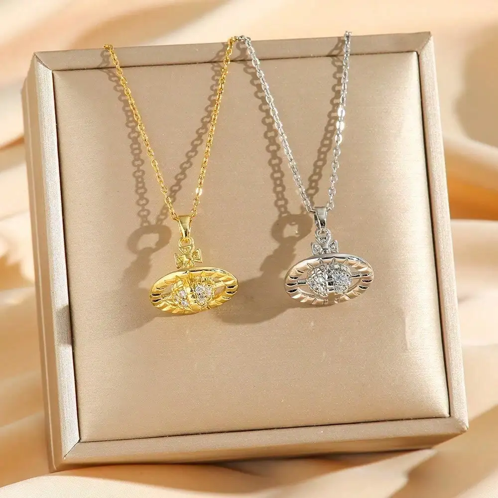 Classic 3D Saturn Star Fashion Light Luxury High-End Sense Planet Clavicle Chain Jewelry For Women
Classic 3D Saturn Star Fashion Light Luxury High-End Sense Planet Clavicle Chain Jewelry For Women
