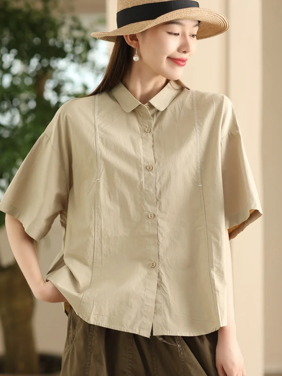 Женский повседневный кардиган ручной работы из 100% хлопка с отложным воротником, средней длины рукава, на одной пуговице, с декоративной строчкой
Женский повседневный кардиган ручной работы из 100% хлопка с отложным воротником, средней длины рукава, на одной пуговице, с декоративной строчкой