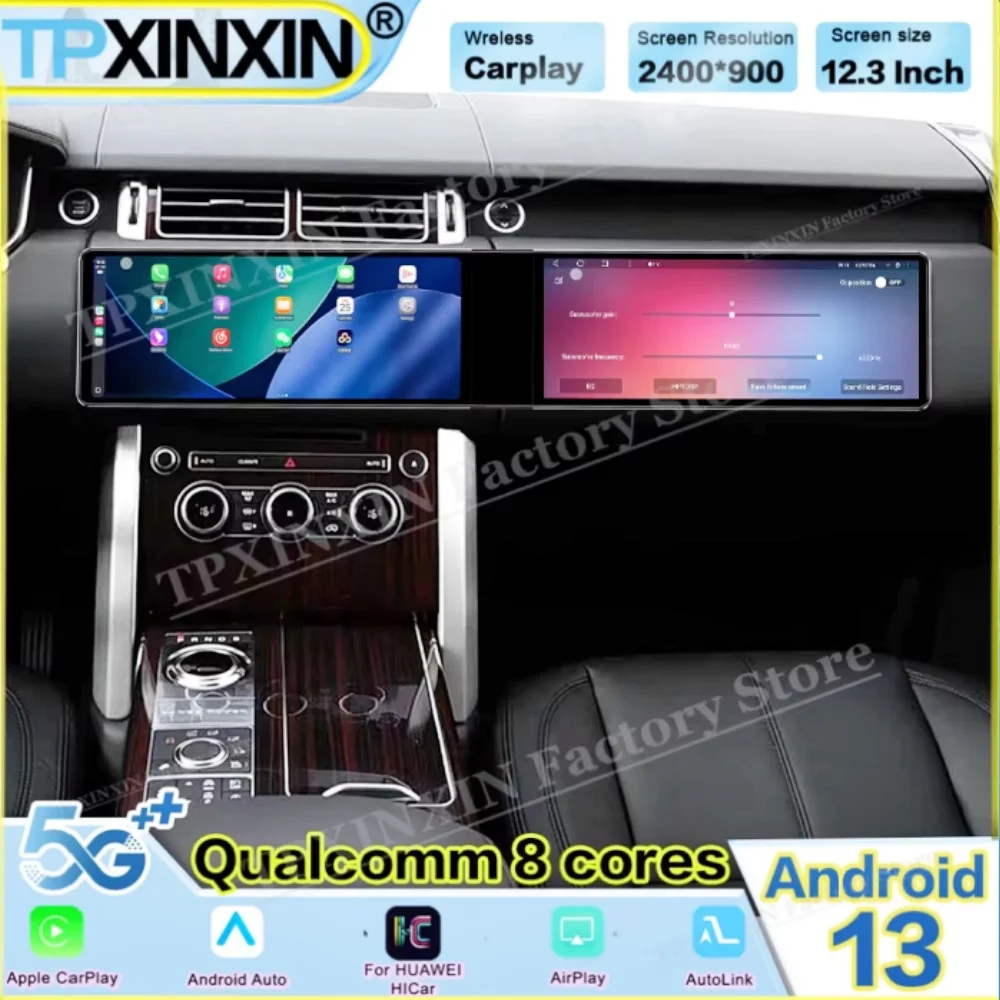 Dual-screen Android For Land Rover Range Rover Executive Edition 2017 Radio Multimedia GPS Navigation Stereo Receiver Head Unit
Dual-screen Android For Land Rover Range Rover Executive Edition 2017 Radio Multimedia GPS Navigation Stereo Receiver Head Unit