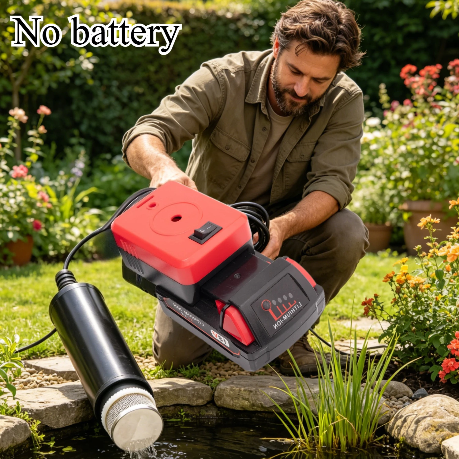 With 5m Cable Suitable for Milwaukee 18V Lithium Battery Portable Sump Pump for Outdoor Camping in Garden Children's Pool
With 5m Cable Suitable for Milwaukee 18V Lithium Battery Portable Sump Pump for Outdoor Camping in Garden Children's Pool