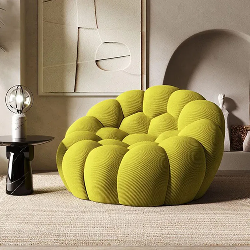 Yellow Comfortable Sofa Chair Recliner Luxury Make Up Living Room Chairs Meditation Ergonomic Fashion Cadeira Home Decoration
Yellow Comfortable Sofa Chair Recliner Luxury Make Up Living Room Chairs Meditation Ergonomic Fashion Cadeira Home Decoration