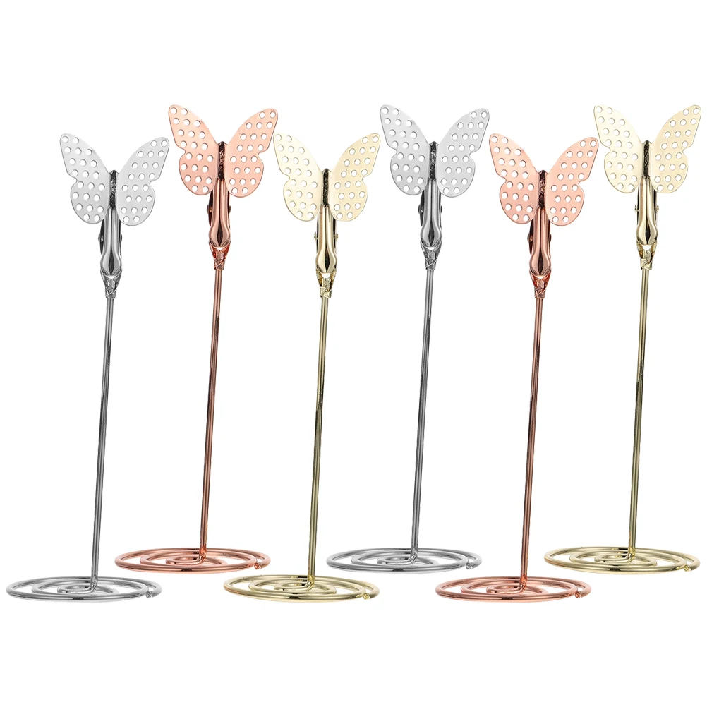6pcs Butterfly Shaped Card Note Clips Seat Card Holders Table Number Holders Silver Gold Rose Gold Photo Stand Picture
6pcs Butterfly Shaped Card Note Clips Seat Card Holders Table Number Holders Silver Gold Rose Gold Photo Stand Picture