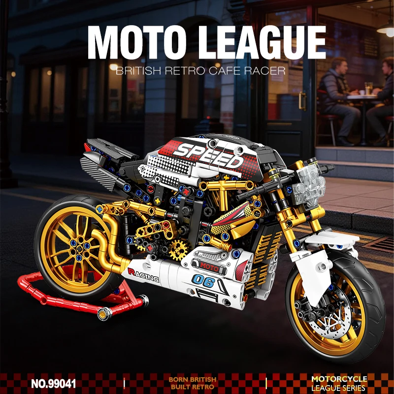 795PCS Retro Cafe Racer Motorbike Building Block Motorcycle Model Brick Desktop Ornament Educational DIY Puzzle Toy Holiday Gift
795PCS Retro Cafe Racer Motorbike Building Block Motorcycle Model Brick Desktop Ornament Educational DIY Puzzle Toy Holiday Gift