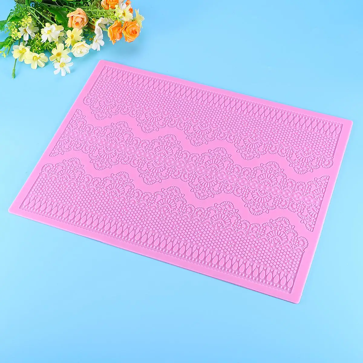 Silicone Food Grade High Temp Embossing Tool Safe Oven Silicone Cake Emossing Mold Microwave St ards Durability Cake Mat
Silicone Food Grade High Temp Embossing Tool Safe Oven Silicone Cake Emossing Mold Microwave St ards Durability Cake Mat