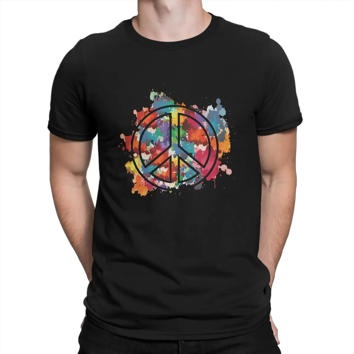 Мужские футболки Peace And Love, 100% хлопковые топы, забавная футболка с коротким рукавом и круглым вырезом, футболки с принтом
Мужские футболки Peace And Love, 100% хлопковые топы, забавная футболка с коротким рукавом и круглым вырезом, футболки с принтом
