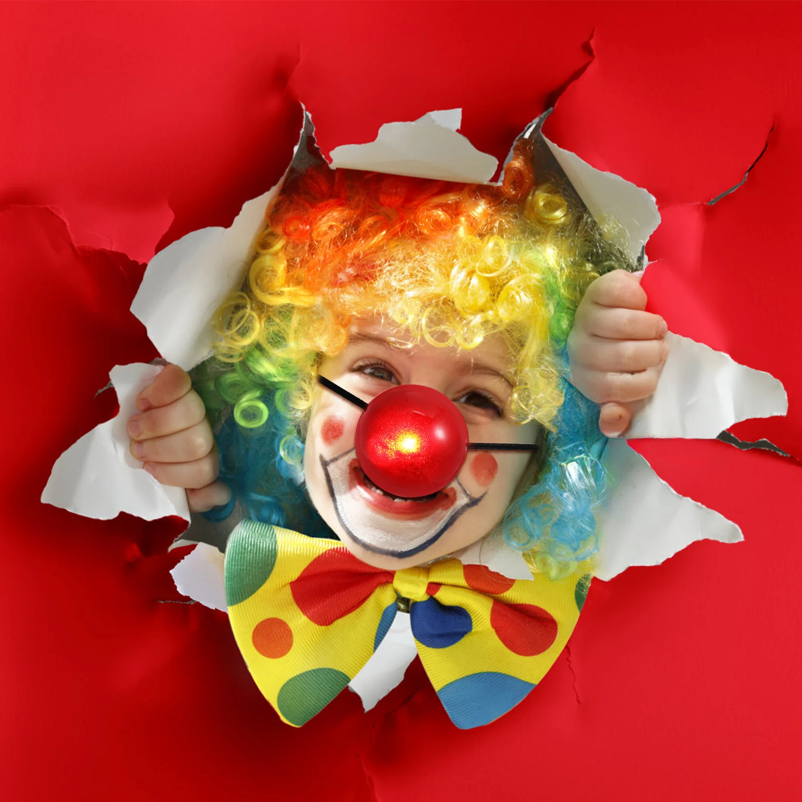 Red Light Up Clown Nose Adjustable Elastic Band Comfortable Circus Halloween Party Cosplay Costume Prop Accessory
Red Light Up Clown Nose Adjustable Elastic Band Comfortable Circus Halloween Party Cosplay Costume Prop Accessory