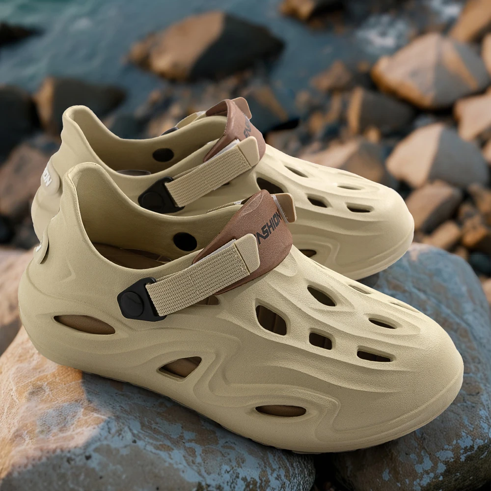 BASATU Summer Men Sandals Anti-slip Soft EVA Slippers Outdoor Male Garden Shoes Casual Breathable Flat Travel Hole Wading Shoes
BASATU Summer Men Sandals Anti-slip Soft EVA Slippers Outdoor Male Garden Shoes Casual Breathable Flat Travel Hole Wading Shoes