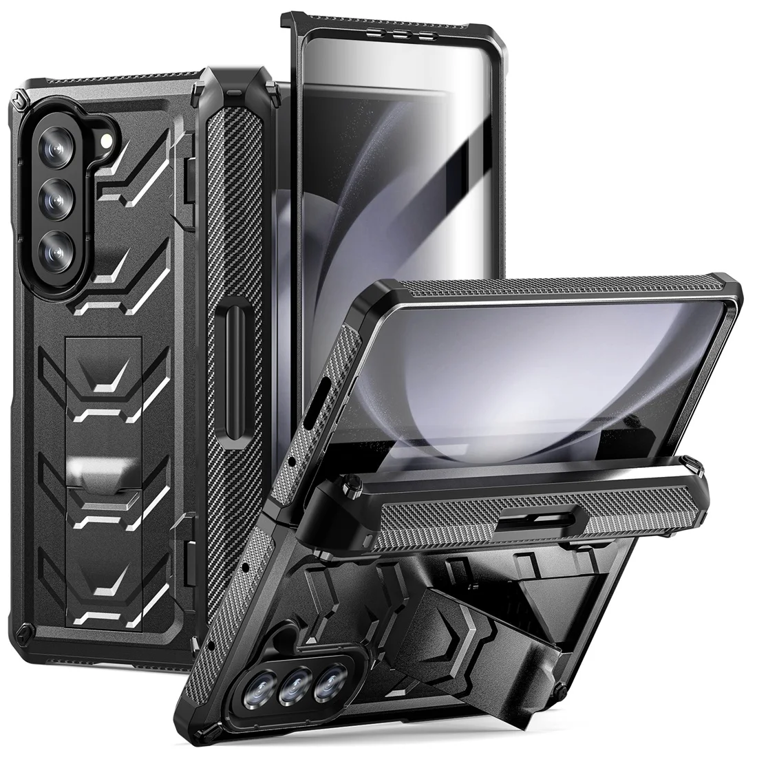 Чехол для Galaxy Z Fold 5, сверхмощный прочный противоударный защитный чехол с подставкой и S-образным слотом для Samsung Galaxy Z
Чехол для Galaxy Z Fold 5, сверхмощный прочный противоударный защитный чехол с подставкой и S-образным слотом для Samsung Galaxy Z