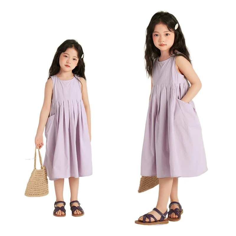 Summer Children Girl Sleeveless Fluffy Dress Sweet Princess Patchwork Ruffled Design Girls Korean Style Dress 3-8T
Summer Children Girl Sleeveless Fluffy Dress Sweet Princess Patchwork Ruffled Design Girls Korean Style Dress 3-8T