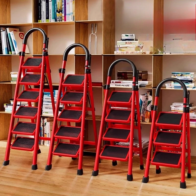Household ladder Folding multifunctional telescopic thickened indoor herringbone ladder Step ladder Small portable four-step
Household ladder Folding multifunctional telescopic thickened indoor herringbone ladder Step ladder Small portable four-step
