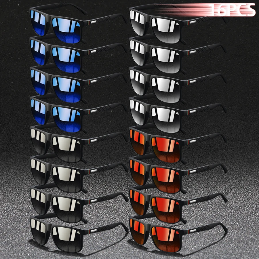 16PCS Fashion Eyewear Vintage Square Colorful stripe Sunglasses Men WomenDriving Man Brand Designer Classic Outdoor Sun Glasses
16PCS Fashion Eyewear Vintage Square Colorful stripe Sunglasses Men WomenDriving Man Brand Designer Classic Outdoor Sun Glasses