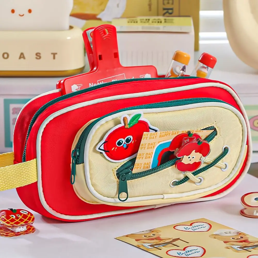 Cute Embroidery Sticker Pen Bag Five Layers Multi-functional Stationery Bag Large Capacity Pencil Case Students
Cute Embroidery Sticker Pen Bag Five Layers Multi-functional Stationery Bag Large Capacity Pencil Case Students