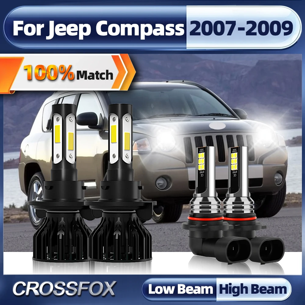 H13 Canbus LED Car Headlights Bulbs 240W 40000LM 9006 HB4 Auto Fog Lamps 12V 6000K White For Jeep Compass 2007 2008 2009
H13 Canbus LED Car Headlights Bulbs 240W 40000LM 9006 HB4 Auto Fog Lamps 12V 6000K White For Jeep Compass 2007 2008 2009