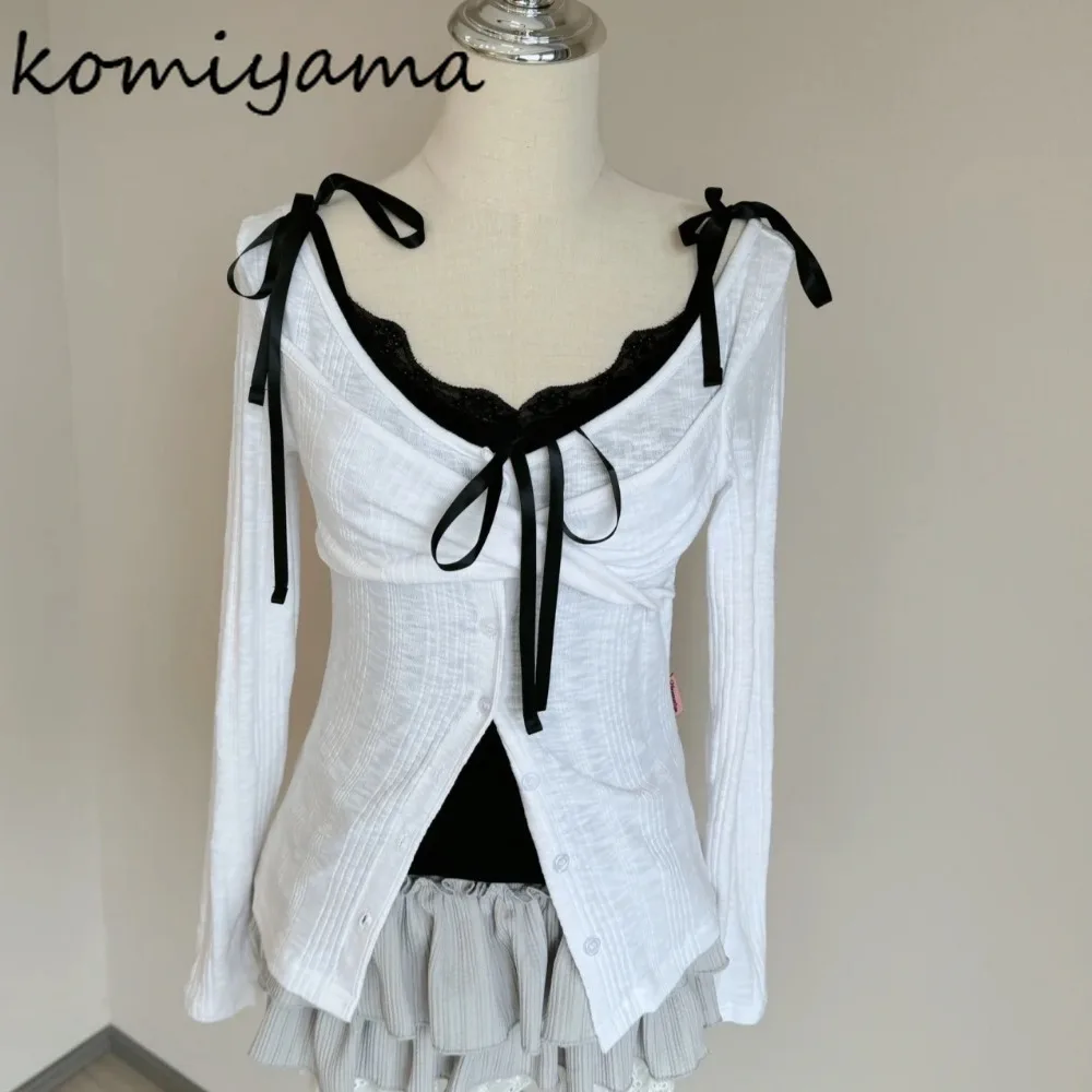 Fresh Sweet Strap Clothes Japan Lace Bow Ropa De Muje Woman Clothing Sleeveless Tank Top Summer 2025 New Bandage Tops
Fresh Sweet Strap Clothes Japan Lace Bow Ropa De Muje Woman Clothing Sleeveless Tank Top Summer 2025 New Bandage Tops