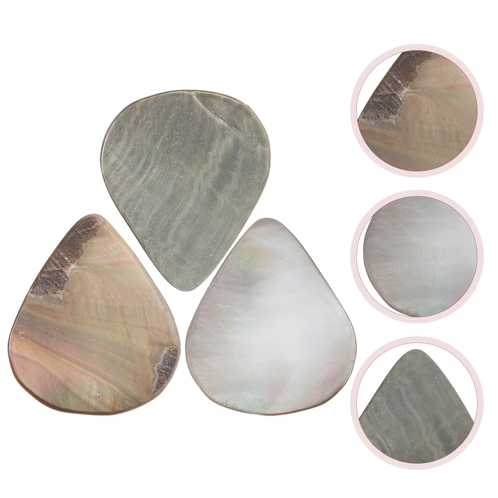 3 pcs Shell Tones Guitar Picks Genuine Real Shell Pick For Guitar Ukulele Smooth Scratch Resistant Natural Look
3 pcs Shell Tones Guitar Picks Genuine Real Shell Pick For Guitar Ukulele Smooth Scratch Resistant Natural Look