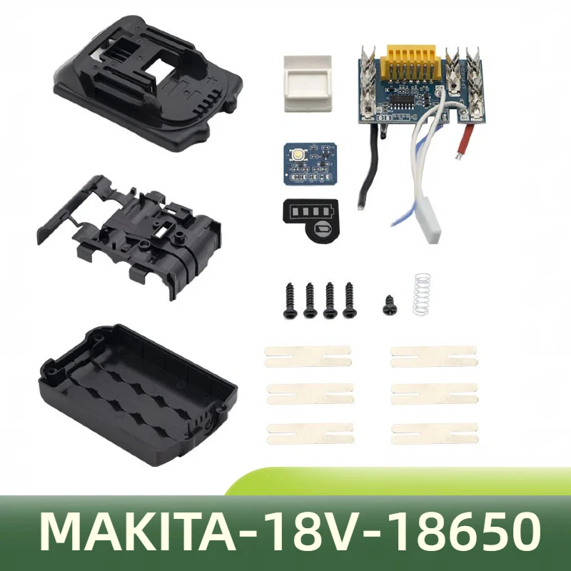 BL1815 18V 5-Cell 18650 Battery Housing Kit, Plastic Case with PCB BMS Protection Board for Makita Li-ion Battery
BL1815 18V 5-Cell 18650 Battery Housing Kit, Plastic Case with PCB BMS Protection Board for Makita Li-ion Battery