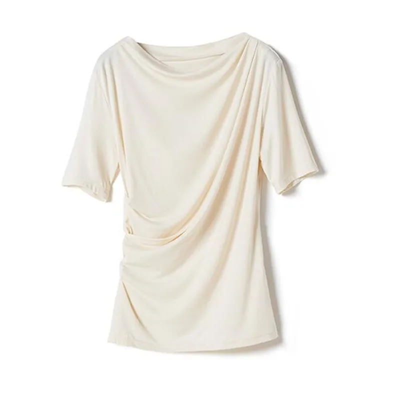 Fashion Korean style Autunm women slim elegant modal cotton shirts, comfortable slash neck Pleated blouse tops
Fashion Korean style Autunm women slim elegant modal cotton shirts, comfortable slash neck Pleated blouse tops