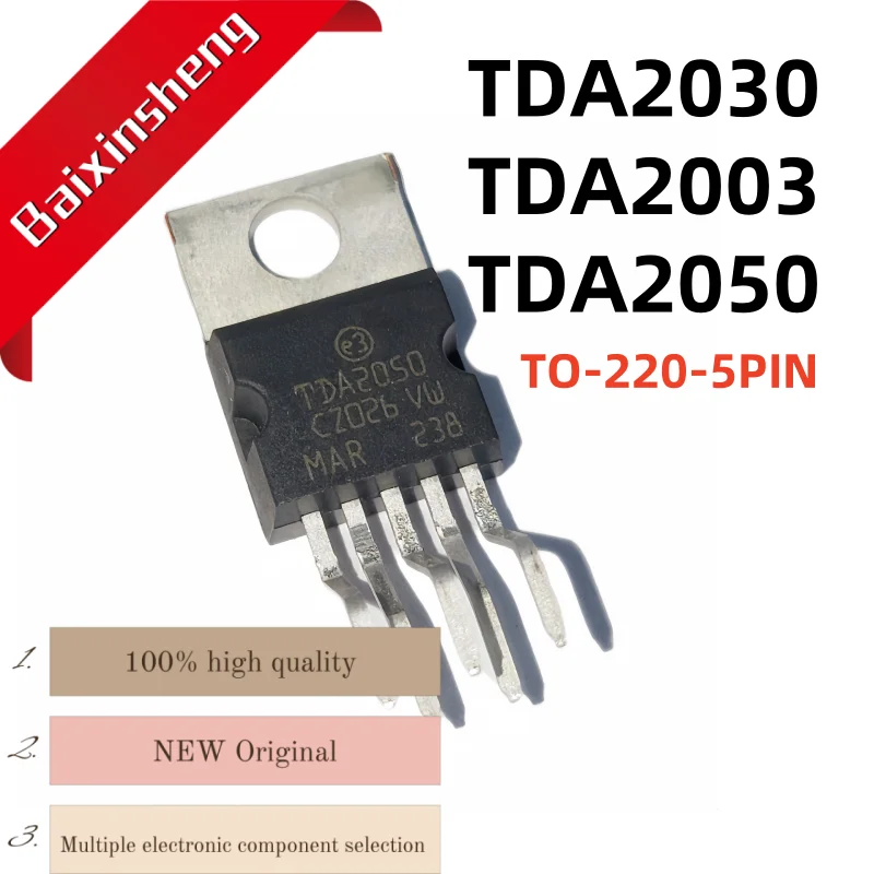 TDA2030 TDA2003 TDA2050 10PCS NEW TO-220-5PIN Audio amplifier IC chip 2030 2003 2050
TDA2030 TDA2003 TDA2050 10PCS NEW TO-220-5PIN Audio amplifier IC chip 2030 2003 2050