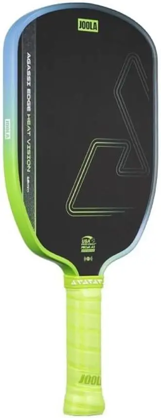 Agassi Heat Vision 16mm Pickleball Paddle - New Shape w/Extended Sweet Spot - Textured Carbon Fiber Surface for Spin - SK Film f
Agassi Heat Vision 16mm Pickleball Paddle - New Shape w/Extended Sweet Spot - Textured Carbon Fiber Surface for Spin - SK Film f