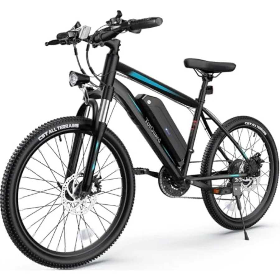 Electric mountain bike for adults: 26 aluminum frame black 700W brushless motor 20MPH 374.4WH removable battery 50-mile range 2
Electric mountain bike for adults: 26 aluminum frame black 700W brushless motor 20MPH 374.4WH removable battery 50-mile range 2