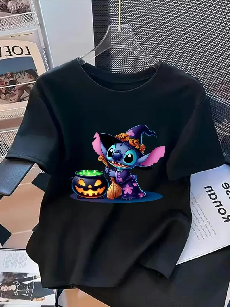 2025 Disney Pattern Printed Women's Casual Comfortable Unique Smiling Face Black Round Neck Short Sleeve T-shirt
2025 Disney Pattern Printed Women's Casual Comfortable Unique Smiling Face Black Round Neck Short Sleeve T-shirt