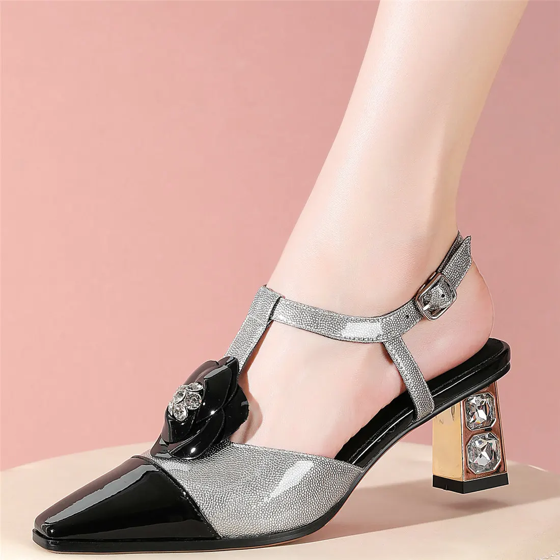 Wedding Party Muhles Women Back Strap Genuine Leather High Heel Gladiator Sandals Female Summer Square Toe Pumps Casual Shoes
Wedding Party Muhles Women Back Strap Genuine Leather High Heel Gladiator Sandals Female Summer Square Toe Pumps Casual Shoes