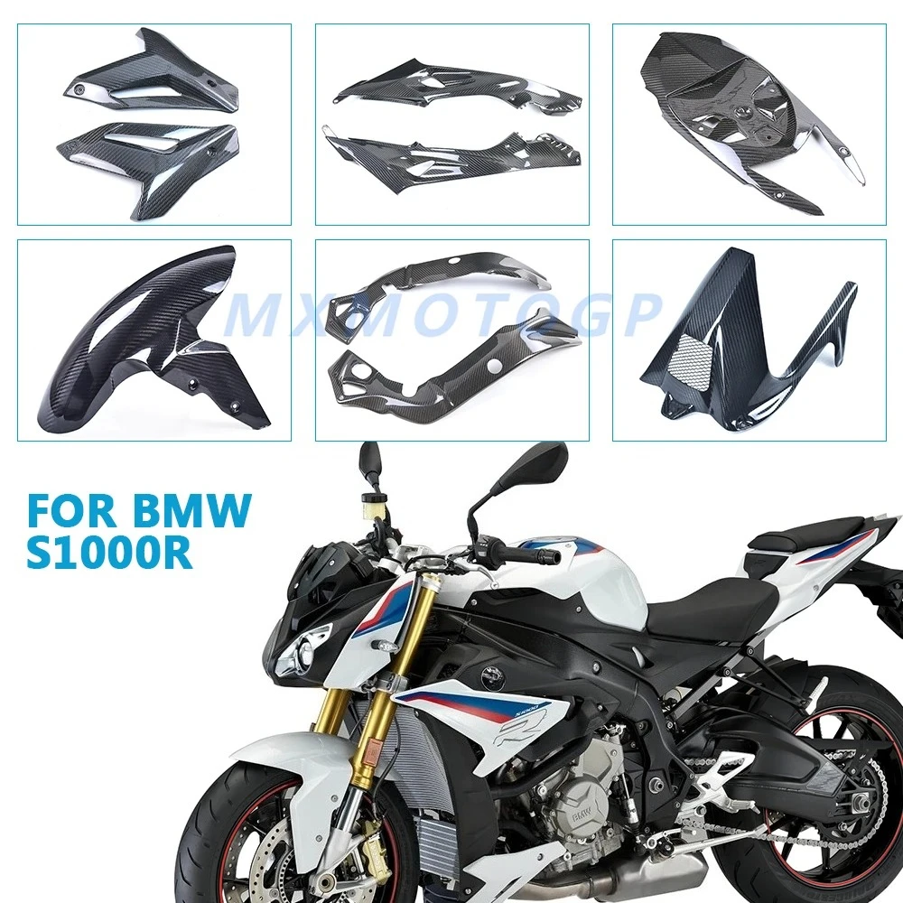 For BMW S1000R S1000 R 2014 - 2018 2019 2020 100% Carbon Fiber Front Fender Tank Cover Side Panel Fairing Motorcycle Accessories
For BMW S1000R S1000 R 2014 - 2018 2019 2020 100% Carbon Fiber Front Fender Tank Cover Side Panel Fairing Motorcycle Accessories