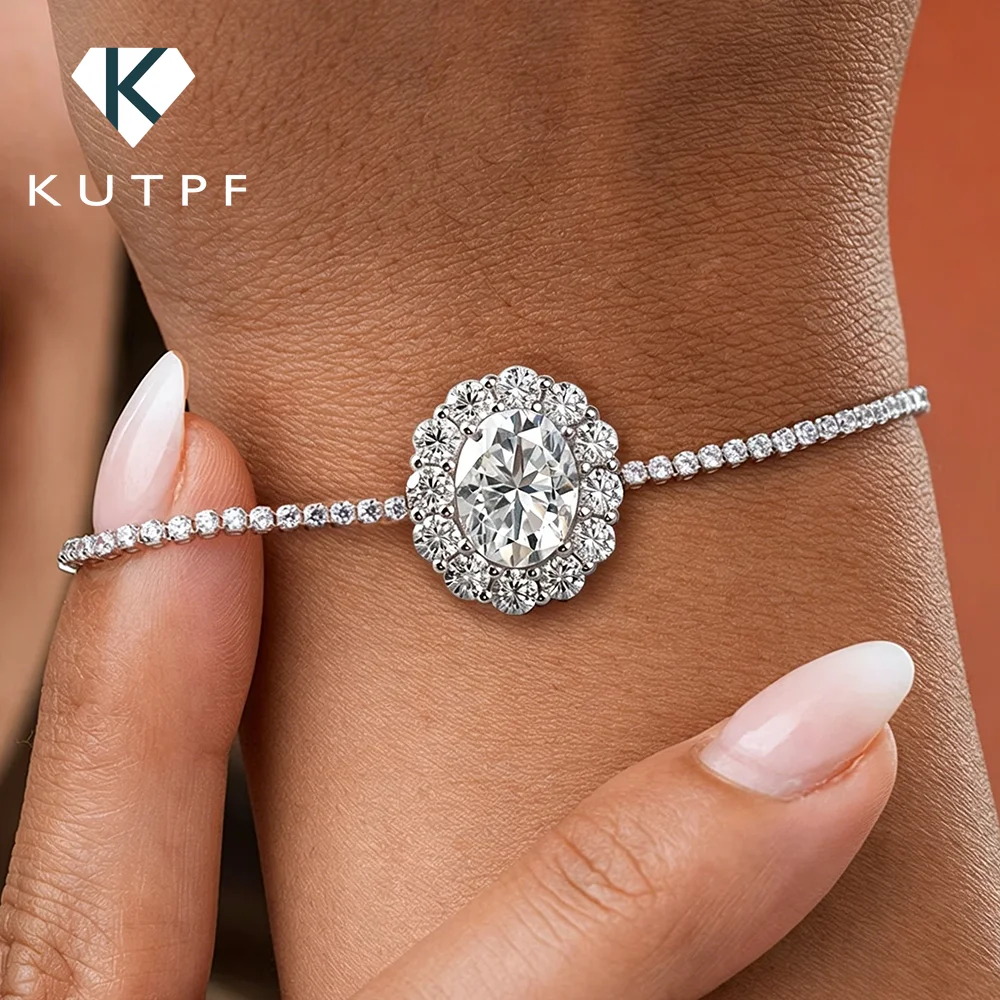 2mm Full Moissanite Tennis Bracelet With 2carat Halo Oval Cut Diamond Pendant Wrist Chain S925 Silver Fine Jewelry For Women
2mm Full Moissanite Tennis Bracelet With 2carat Halo Oval Cut Diamond Pendant Wrist Chain S925 Silver Fine Jewelry For Women