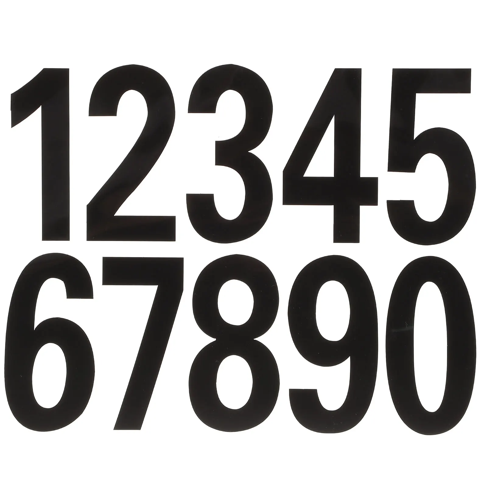 4 Sheets PVC PET Reflective Stickers 4 Inch Black Waterproof Mailbox Numbers Home Address Doorplate Outdoor Self Adhesive Decals
4 Sheets PVC PET Reflective Stickers 4 Inch Black Waterproof Mailbox Numbers Home Address Doorplate Outdoor Self Adhesive Decals