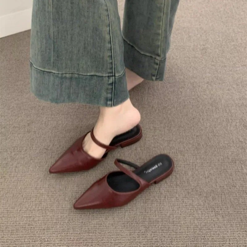 Summer New Style Women's Spring Summer Pointed Toe Women's Slippers Fashion Shallow Party Dress Ladies Flats Slides Shoes
Summer New Style Women's Spring Summer Pointed Toe Women's Slippers Fashion Shallow Party Dress Ladies Flats Slides Shoes