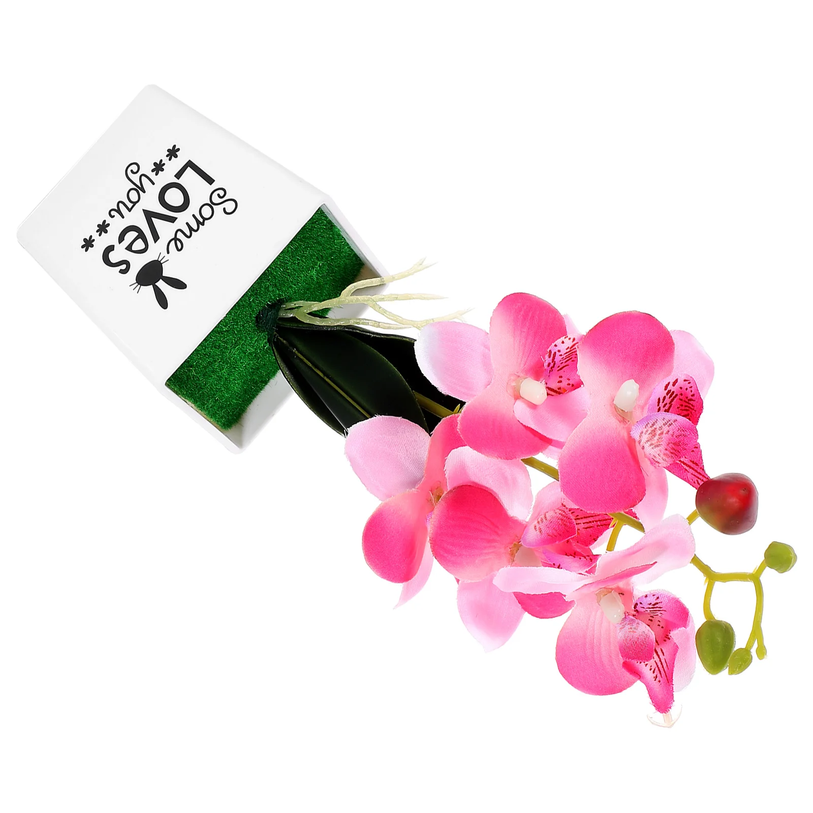 Artificial Potted Flower Decor Home Office Bedroom Tabletop Lightweight Phalaenopsis Bonsai Plant Simulation Fake Moth chid
Artificial Potted Flower Decor Home Office Bedroom Tabletop Lightweight Phalaenopsis Bonsai Plant Simulation Fake Moth chid
