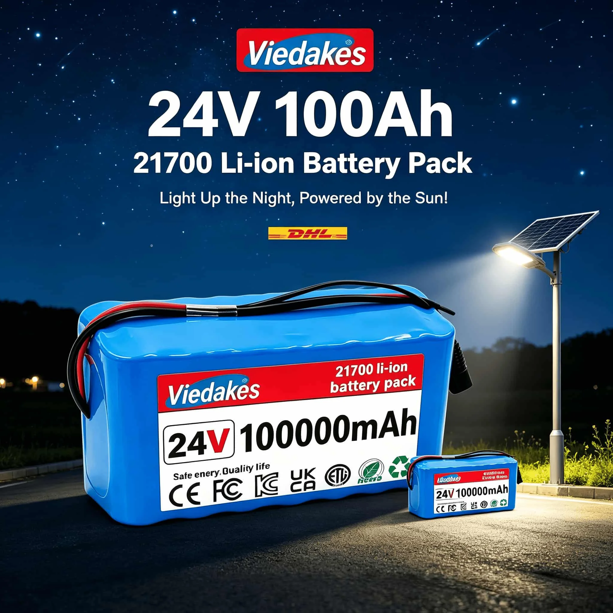 21700 24V 60Ah Lithium Battery, BMS Protected, Free Charger for Solar Storage & Kids Electric Vehicles
21700 24V 60Ah Lithium Battery, BMS Protected, Free Charger for Solar Storage & Kids Electric Vehicles