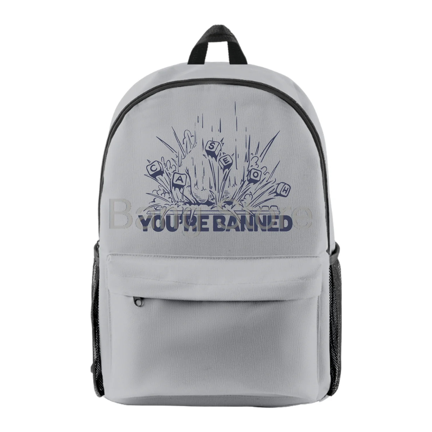 Caseoh Merch You're Banned Backpack Women Men Shoulders Bag Casual Streetwear Daypack Unisex Travel Bags
Caseoh Merch You're Banned Backpack Women Men Shoulders Bag Casual Streetwear Daypack Unisex Travel Bags