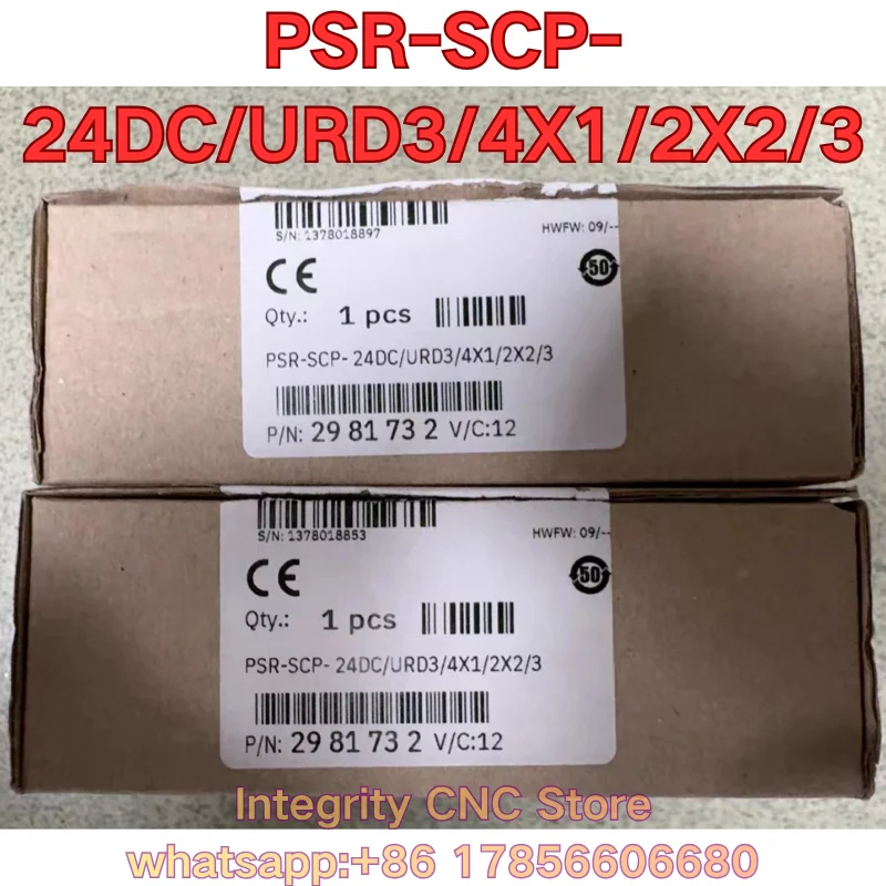 New PSR-SCP-24DC/URD3/4X1/2X2/3 PLC module 2981732
New PSR-SCP-24DC/URD3/4X1/2X2/3 PLC module 2981732