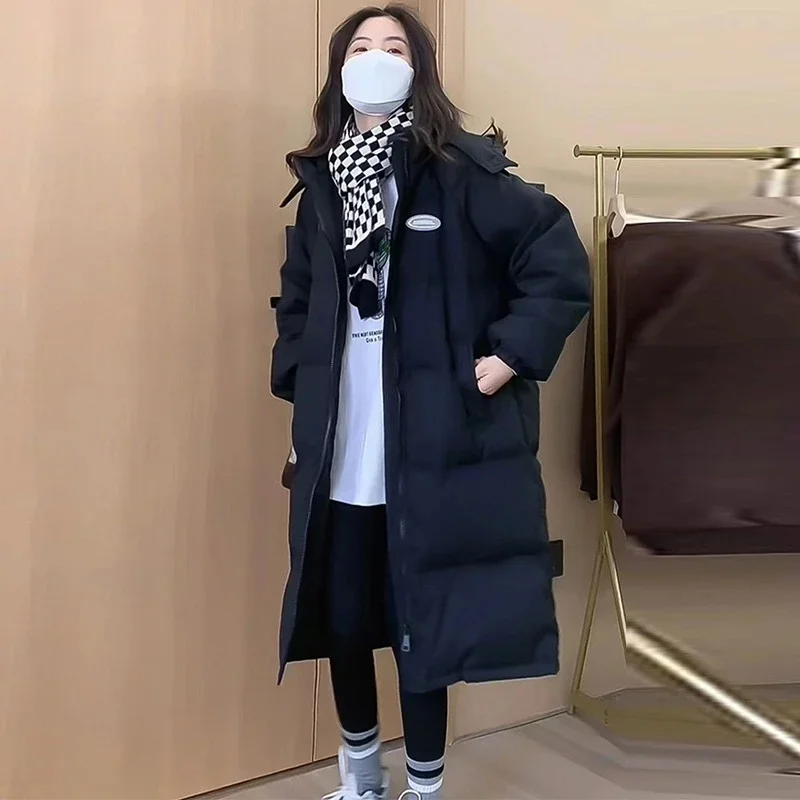 Women Winter Jacket 2025 New Korean Fashion Slim Black Puffer Coat Female Thicken Warm Down Cotton Outwear Black Cotton Parkas
Women Winter Jacket 2025 New Korean Fashion Slim Black Puffer Coat Female Thicken Warm Down Cotton Outwear Black Cotton Parkas