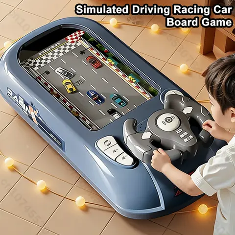 Jouets de conduite pour enfants, volant électronique, simulation de course, jeu d'aventure, jouets pour enfants, cadeaux de Noël interactifs et sympas