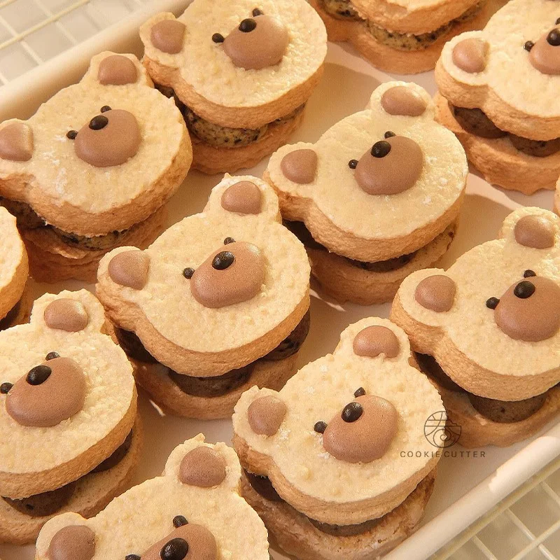 10/12/15mm Height Cute Bear Cookie Cutter Mold Dacquoise Macaron French Dessert Sandwich Stuffed Cake Baking Decoration Tools
10/12/15mm Height Cute Bear Cookie Cutter Mold Dacquoise Macaron French Dessert Sandwich Stuffed Cake Baking Decoration Tools