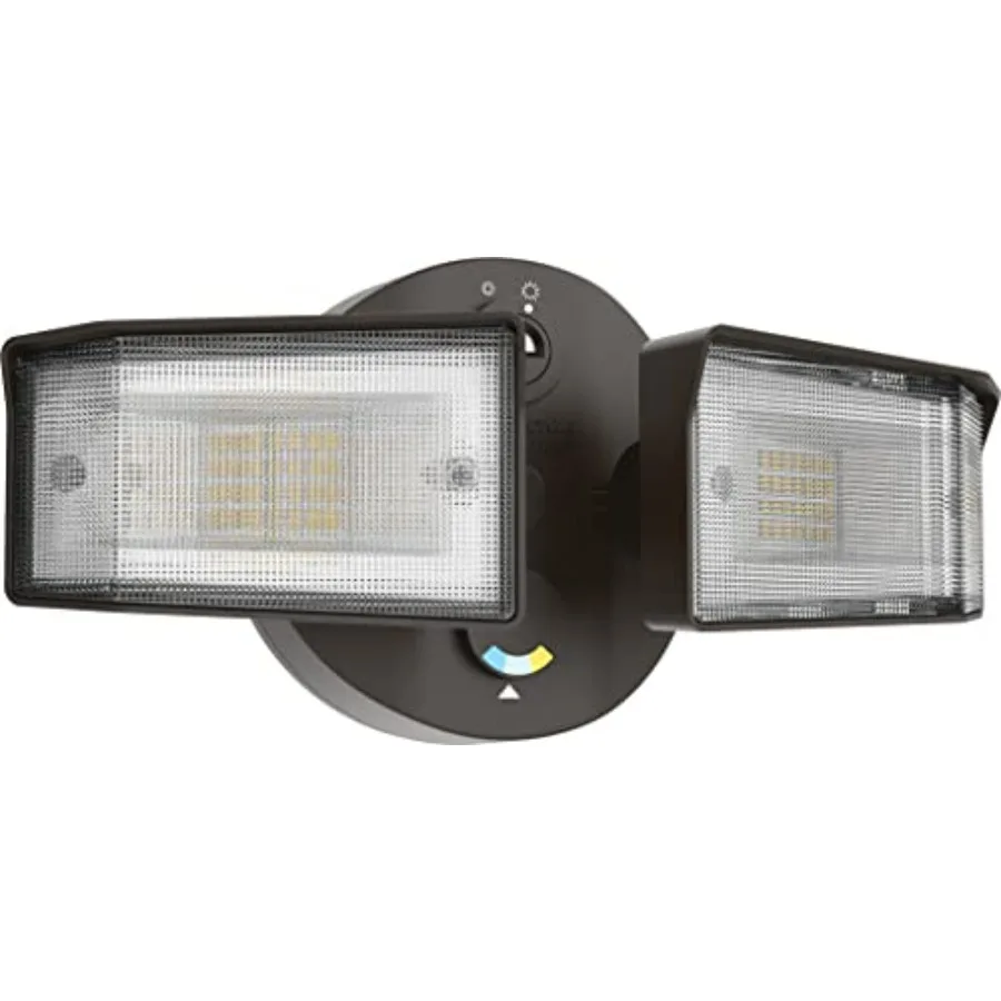 HomeGuard 2-Light LED Outdoor Flood Lights Dusk to Dawn Sensor Adjustable Lumens Selectable Color Square Heads Dark Bronze
HomeGuard 2-Light LED Outdoor Flood Lights Dusk to Dawn Sensor Adjustable Lumens Selectable Color Square Heads Dark Bronze